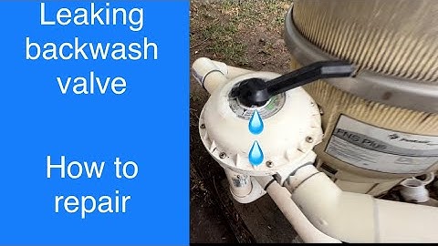 How to repair leaking handle on the backwash valve; swimming pool leaks