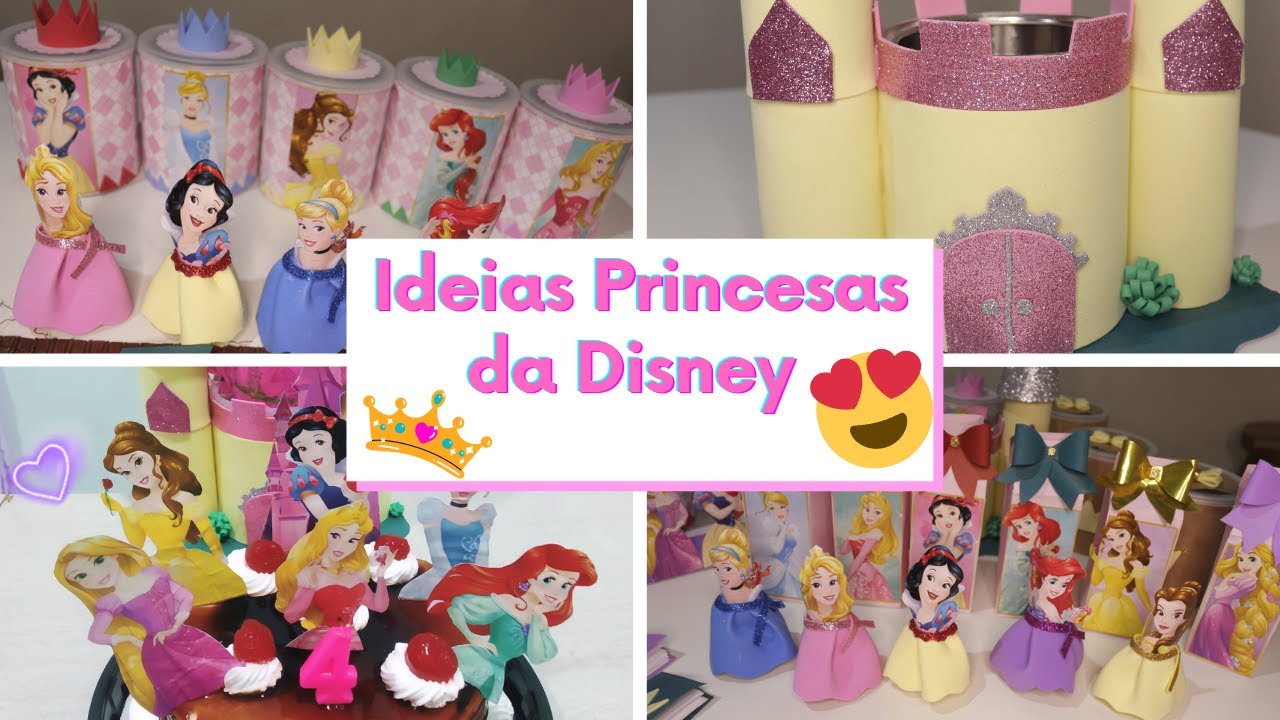 TOPO DE BOLO SIMPLES - PRINCESAS DISNEY – dikasbrindes