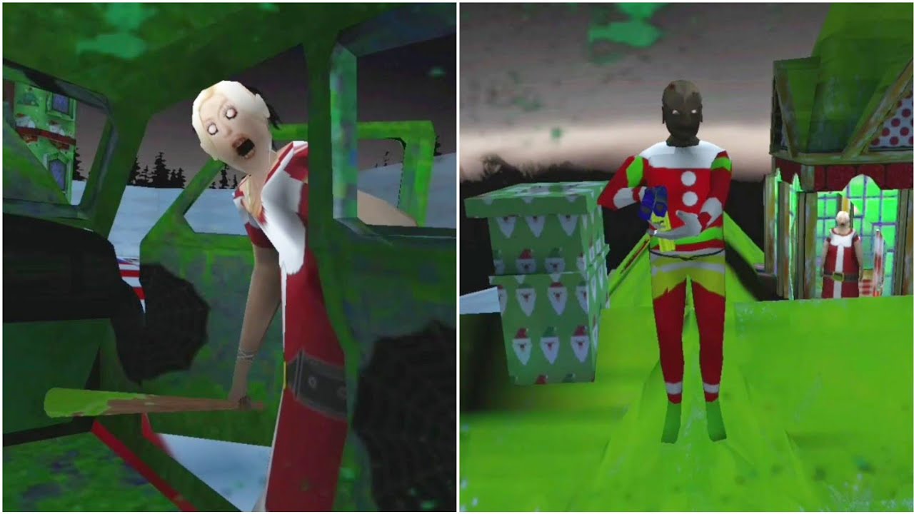 Granny 3 Santa Mod All Game over scenes | Enormous Mini