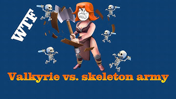 MLG SKELETON ARMY vs. VALKYRIE - Clash Royale - EPIC VINE
