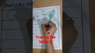 worksheet for play group and nursery | tracing the letter G