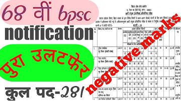 68th bpsc notification 2022 || bpsc new vacancy 2022 #bpsc 68th exam pattern