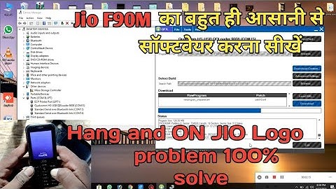 JIO F90M ka flashing kaise karen|JIOPHONE LYF F90M flashing / hang on jio logo restart problem solve