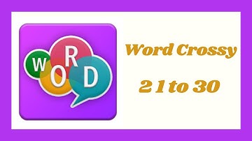 Word Crossy Level 21 - 30 Answers