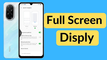 Redmi A5 full screen display settings | Redmi A5 hide back button settings