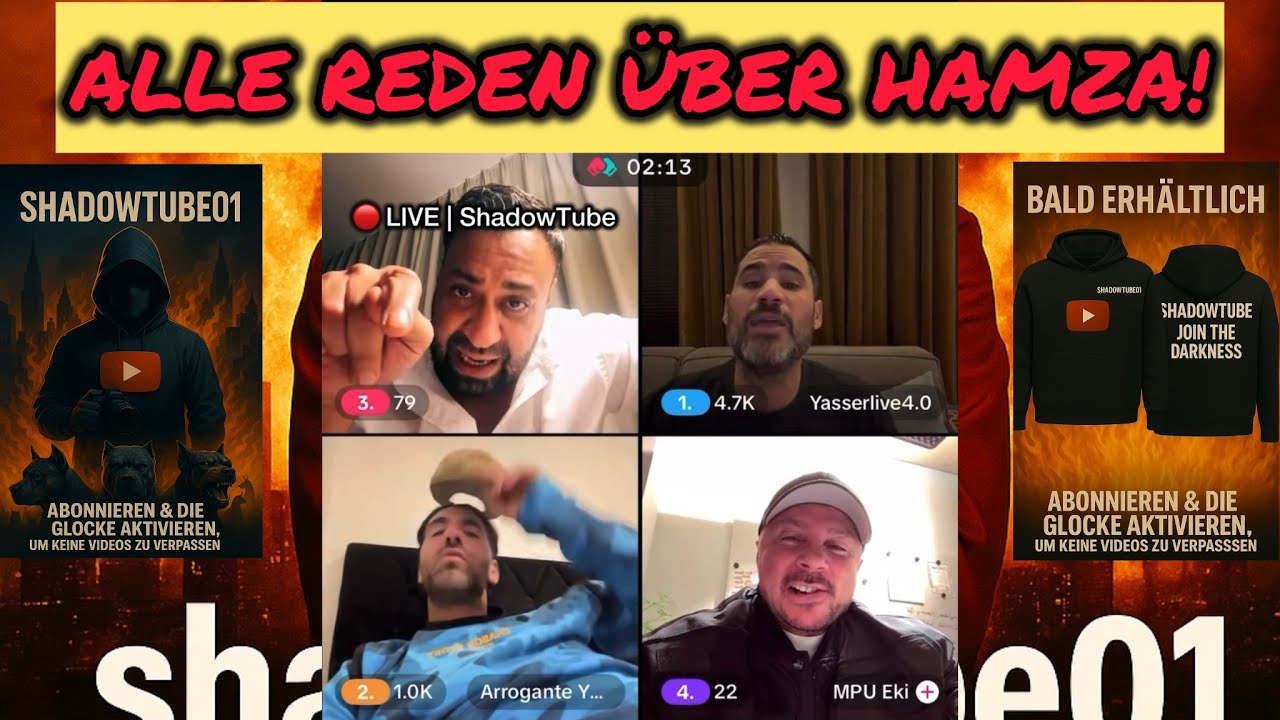 🔴 LIVE | Arrogante Pate•Yasser Abou Chaker • Kürt Ibo•MPU Eki reden über den Boxkampf von Hamza Gym!