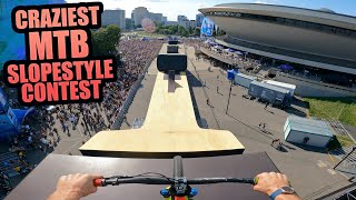 RIDING THE CRAZIEST MTB SLOPESTYLE CONTEST  I MAKE THE FINALS!