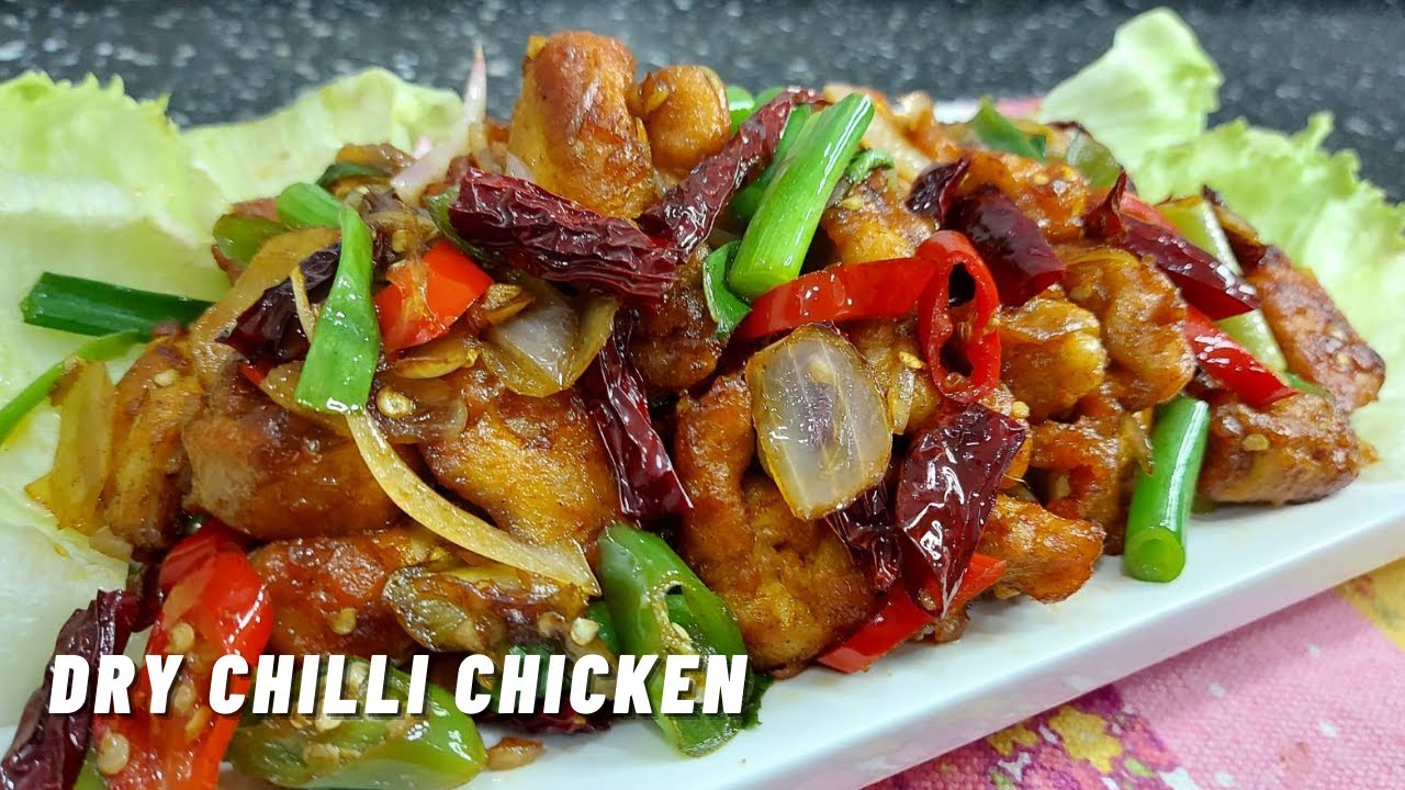 Dry Chilli Chicken Ayam Masak Cili Kering Chinese Style Youtube