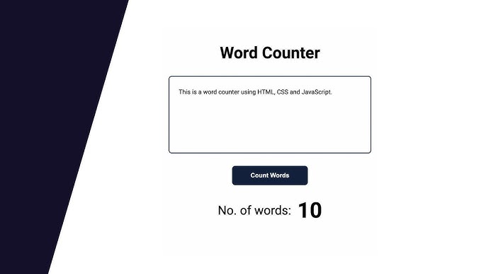 Live Character Count, HTML, CSS And Javascript