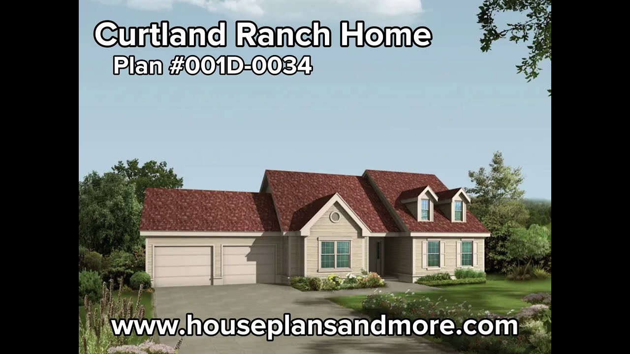 Curtland Ranch Home - Plan# 001D-0034