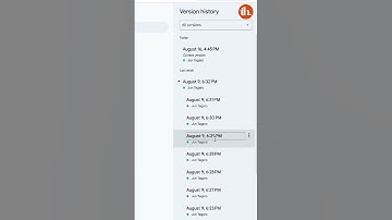 View and restore previous versions in #GoogleDocs with Version History