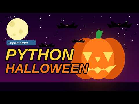 Python Halloween Animation 🎃 | Turtle Graphics Project