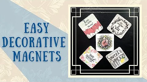 Easy Decorative Magnets| Simple DIY Magnets | Dollar Tree 2022 Calendar DIY | How to Recreate