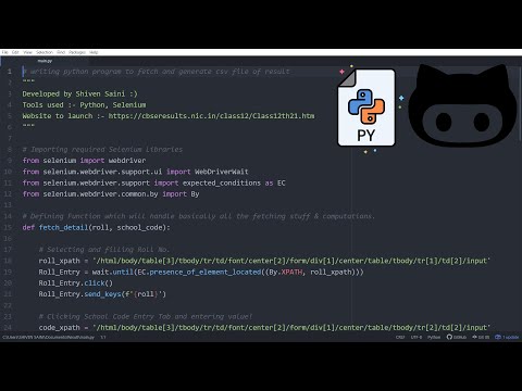 🤩🤩 Generate Multiple CBSE Results in CSV (Excel) File Format using Python.