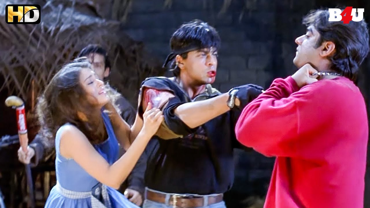 जब शाहरुख खान ने चंद्रचूर सिंघ को जान से मारने की कोशिश की | JOSH | Bollywood Superhit Action Movie