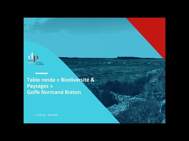 La mer en débat en Normandie-HDF : REPLAY Table ronde "Biodiversité & paysage" à Granville 17/01/24