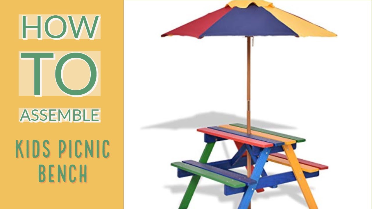 How To Assemble A Kids Picnic Bench Youtube