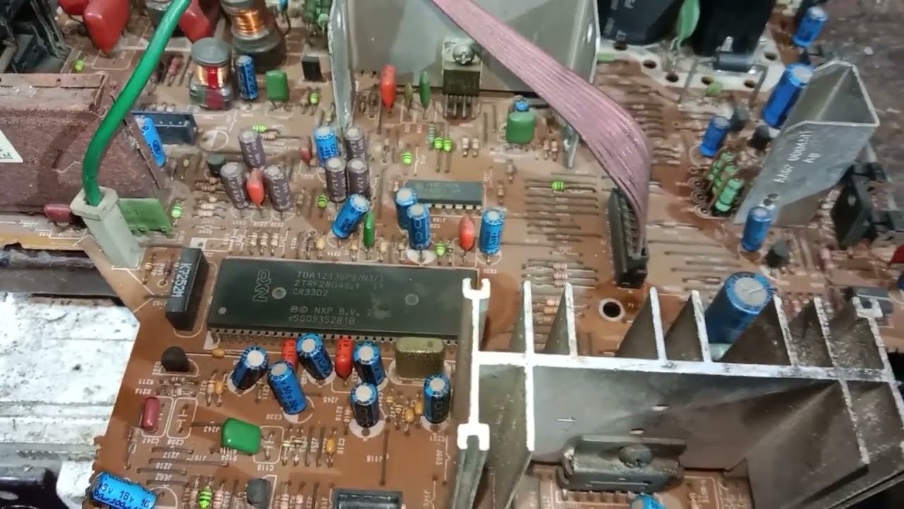 Samsung colour TV eht supply low, no eht problem repair. Advance level fault 