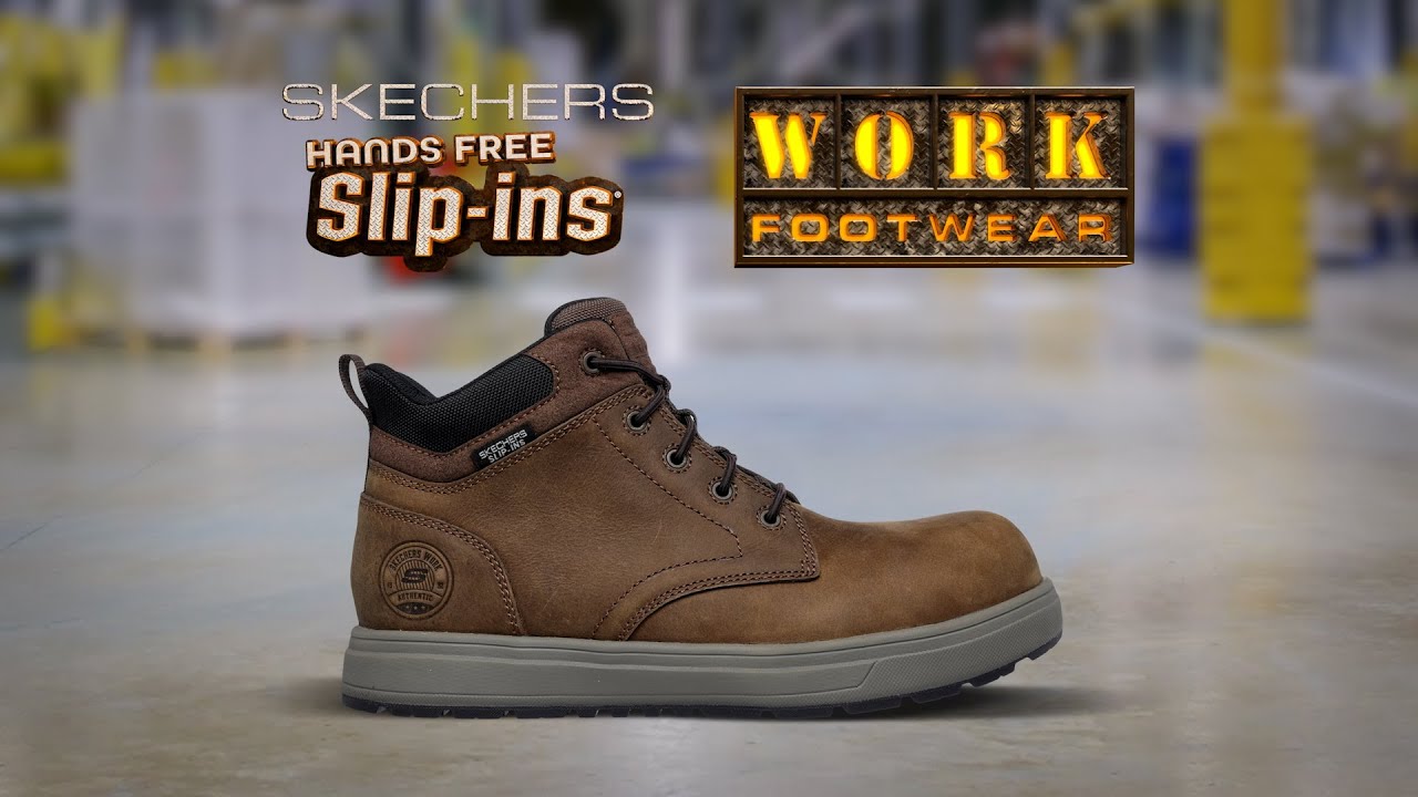 Skechers Work Safety Toe Hands Free Slip-ins® Commercial - YouTube