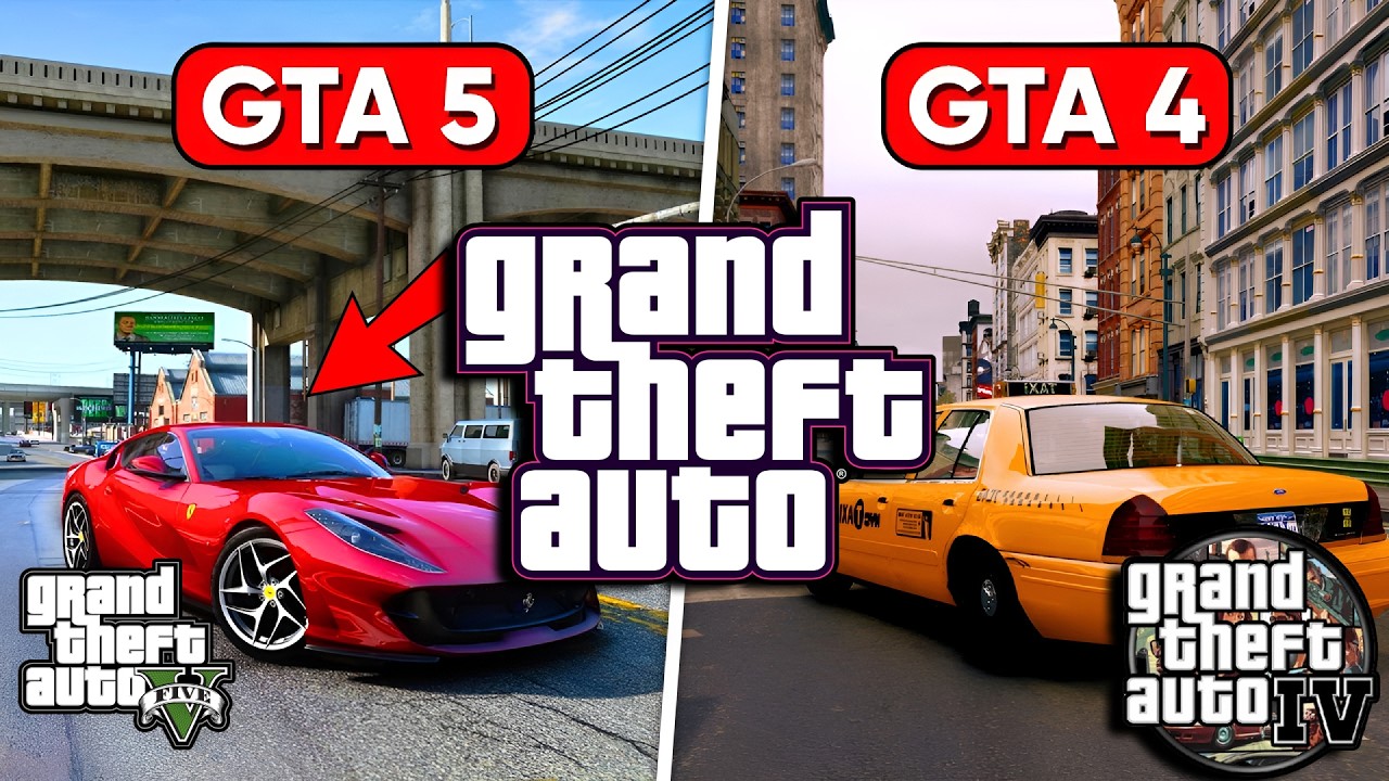 Is GTA4 Still Better Then GTA 5 In 2025 GTA IV Vs GTA V Side By Side 