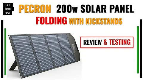 Unveiling the Power of Pecron 200w Solar Panel: Review and Testing