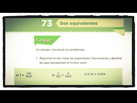 Desafio 73 Son Equivalentes 4 Grado De Primaria Paginas 134 Y 135 Del Libro De Matematicas Youtube