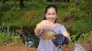 Kaget‼️Rekor pribadi mancing pake joran tegek murah dapat ikan super || Lady Angler