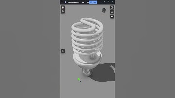 Design a Gas Discharge Spiral Bulb in Shapr3D #shorts | Master CAD Studio #automobile #3danimation