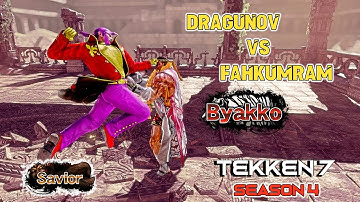 Dragunov(Savior) vs Fahkumram(Byakko) | Tekken 7 Season 4