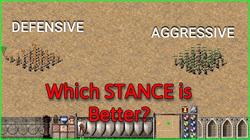 Which STANCE is BETTER? (Aggressive or Defensive) - Stronghold Crusader
