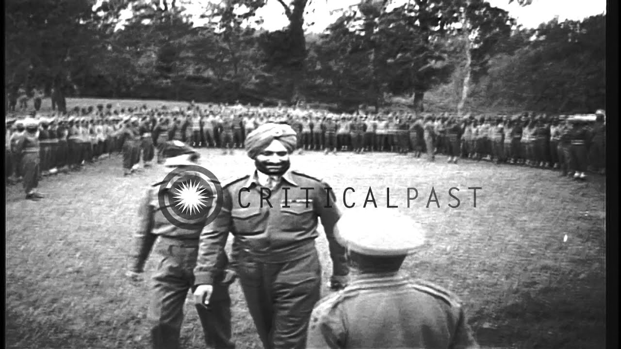 Maharajah Yadvindra Singh addresses Bengal Lancers of United States 5th Army and ...HD Stock Footage