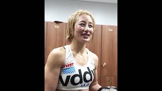 バックステージ 試合直後の杉山しずか#pancrase361