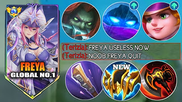 ENEMY CALL ME NOOB BECAUSE FREYA REVAMP IS USELESS ( I KILL THEM ALL ) FREYA BEST BUILD 2025 - MLBB