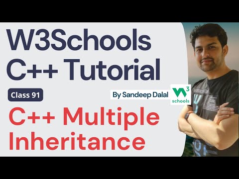 C++ Tutorial • C++ Multiple Inheritance • W3Schools • Object Oriented Programming using C++ Tutorial