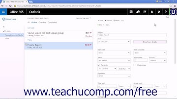 Outlook Web App Tutorial Editing Tasks 2015 Microsoft Training
