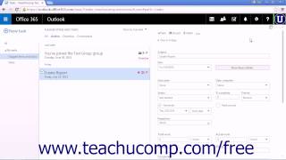Outlook Web App Tutorial Editing Tasks 2015 Microsoft Training Outlook Web App Tutorial Creating A New Task 2015 Microsoft Training