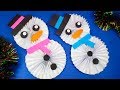 ☃️COMO HACER UN MUÑECO DE NIEVE DE PAPEL ☃️ MANUALIDADES PARA NAVIDAD