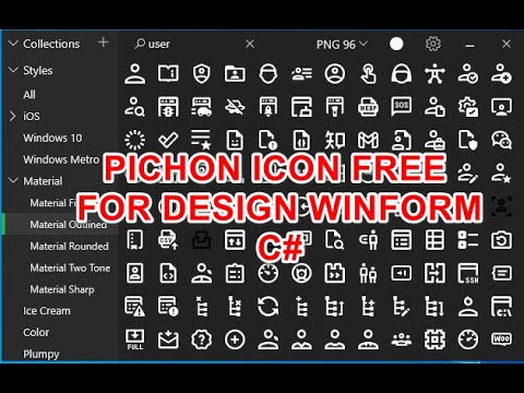 [SOFT] Pichon App Free Icons for Designer Winform C#