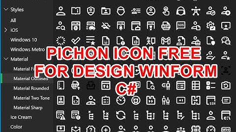[SOFT] Pichon App Free Icons for Designer Winform C#