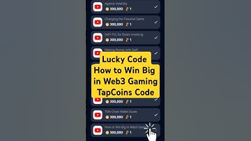 How to Win Big in Web3 Gaming Lucky Code | TapCoins Code Today | #tapcoins