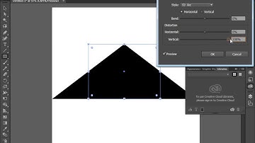 How to convert rectangle into triangle by using Transform effect in adobe Illustrator | Beginner