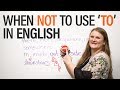 Understanding the Use of 'To' in English