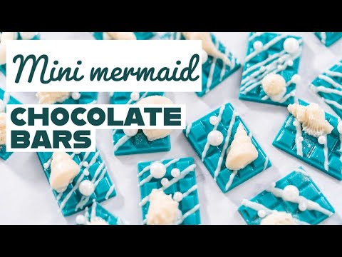 Mini mermaid chocolate bars