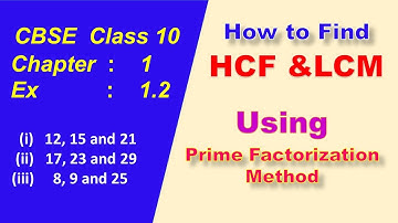 Class - 10th, Ex - 1.2, Q 3 (Real Numbers) NCERT CBSE || Real Numbers || how to find lcm and hcf