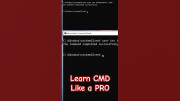 Do everything from CMD.