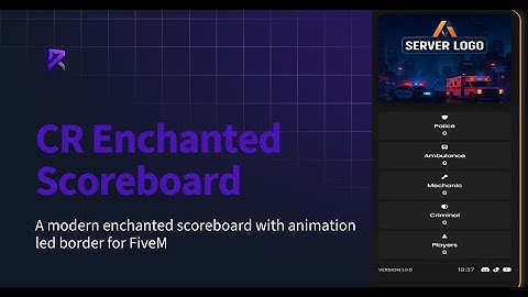 #FiveM | CR Enchanted Scoreboard  | ESX/QB | Code by Rave