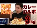 【大食い】一般人が揚げ物山盛り濃厚カレーカルボナーラ3kgから地球を守ることができるのか！？【＆イタリアーノ】【モッパン】