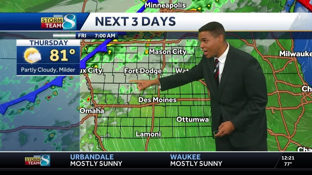Scattered showers and storms return Friday - YouTube