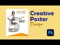 Poster design in Photoshop - Master clipping mask @learngraphicss