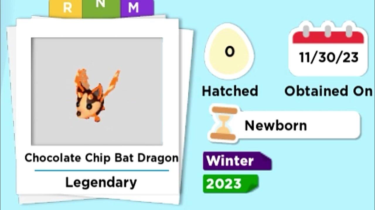 Chocolate Chip Bat Dragon Neon & Mega Neon in Adopt me YouTube
